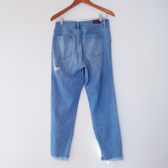 HOLLISTER Blue High-Waist Distressed Jeans - Picture 11 of 12